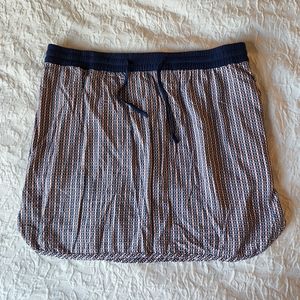 Gap blue/red and White Gingham Tennis Skirt M waist tie.Athletic